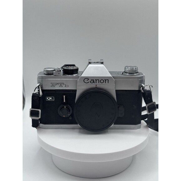 Vintage Canon FTB QL 35mm SLR Film Camera Bundle Tested & Working Lens Flash - Picture 3 of 16